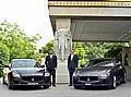 Maserati wieder in Indien: Umberto Cini (links) und FCAI-Chef Bojan Jankulovski. Foto: FCA/dpp-AutoReporter